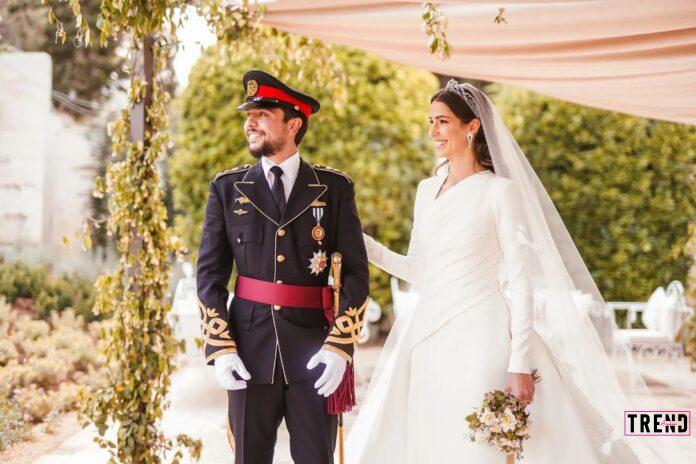 صورة من زفاف الأمير الحسين والأميرة رجوة