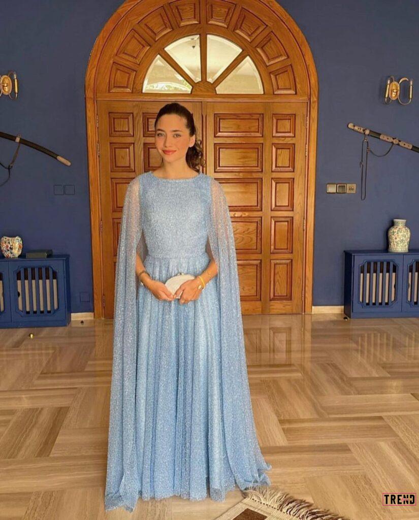 إطلالة الأميرة جليلة في حفاف زفاف الأمير الحسين